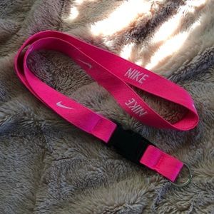 - Hot Pink Nike Laynard :))
